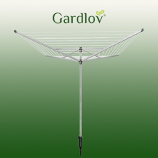 Велика складна садова сушилка з кабелем 50 м і якорем для сушіння білизни на відкритому повітрі