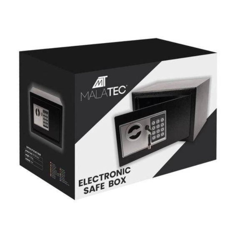 Електронний сейф Malatec XL з кодом і ключем – надійний захист ваших цінностей