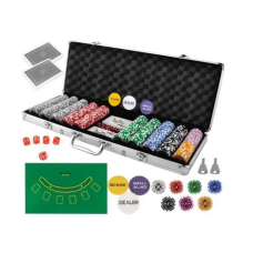Покерний набір Iso Trade 500 фішок у зручному кейсі 2 колоди поле для гри 500 фішок та кості Набір для гри в покер