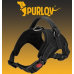 Шлейка регульована зі світловідбивачами для середніх собак Purlov до 30 кг М чорна