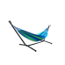 Гамак садовий двомісний на сталевому каркасі 2х1,5 max 200 кг синьозелений