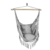 Гамак садовий підвісний з подушками “Бразильське крісло“ max 120 кг сірий