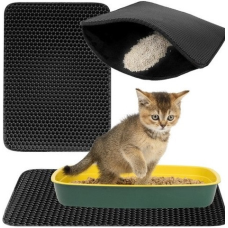 Водонепроникний килимок для котячого лотка Purlov чорний