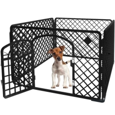 Манеж клітка для собак та дрібних тварин Purlov чорний