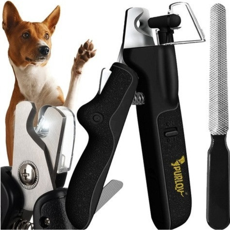 Кігтерізка для тварин зі світлодіодом та пилочкою Purlov