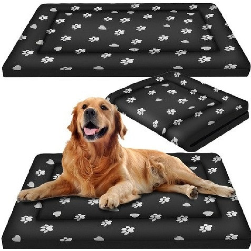 Водонепроникний лежак для собак зі знімним чохлом Purlov 100х70 см чорний
