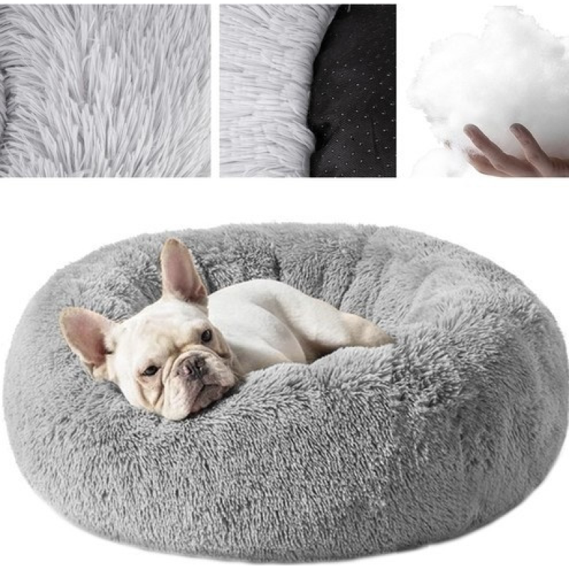 Тепла лежанка для тварин з протиковзким дном Purlov сіра