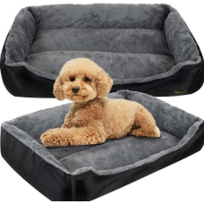 Міцний лежак для тварин Purlov 60х45 см сірий