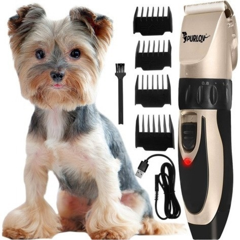 Машинка для стрижки тварин USB 4 насадки Purlov