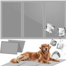 Килимок гелевий самоохолоджувальний для тварин Purlov 110х70 см сірий