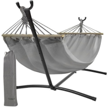 Гамак садовий двомісний на рамі з розпірками 2х1,5 м max 250 кг сірий