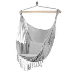 Гамак садовий підвісний з подушками “Бразильське крісло“ max 120 кг сірий