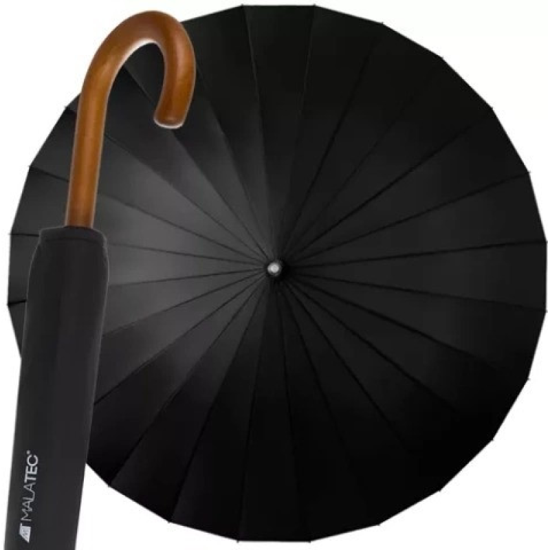 Парасоля велика 24 ребра діаметр 145 см у чохлі чорна