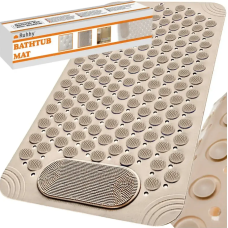 Масажний протиковзкий килимок для ванни та душу з силікону Ruhhy 24495