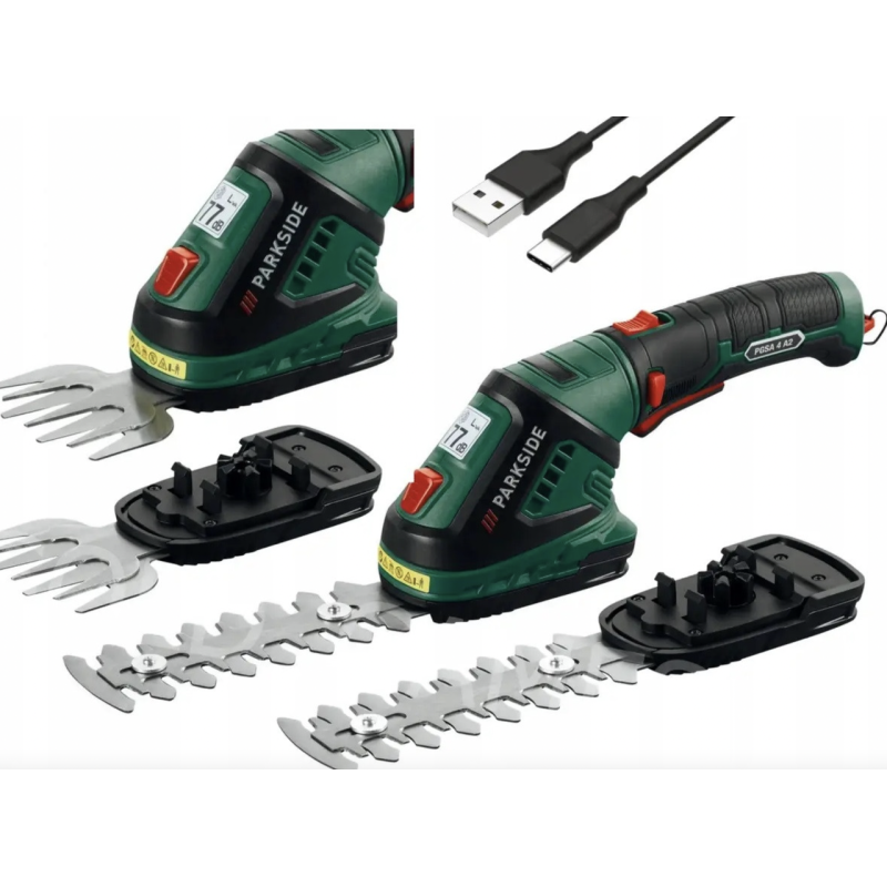 Акумуляторний кущоріз з 2 насадками тример Parkside PGSA 4 B3 Акумуляторний кущоріз з 2 насадками тример Parkside PGSA 4 B3