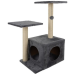 Кігтеточка для котів будинок 4 поверхи 71 см