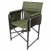 Складаний стілець Комфорт  Олива з твердою полицею надійне крісло для риболовлі та кемпінгу