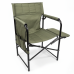 Складаний стілець Комфорт  Олива з тканинною полицею полегшене крісло для риболовлі та відпочинку