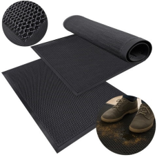 Придверний килимок 60x90 см вуличний вхідний протиковзний 3d сітка tpe чорний