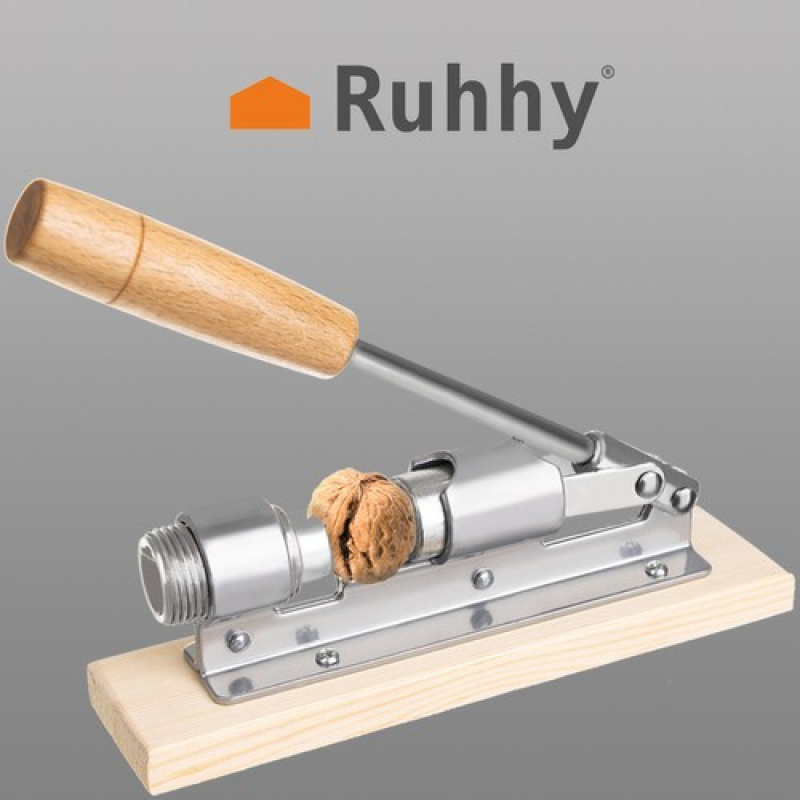 Міцний Горіхокол на Дерев“яній Підставці Нержавіюча Сталь Регульований Зручне Використання