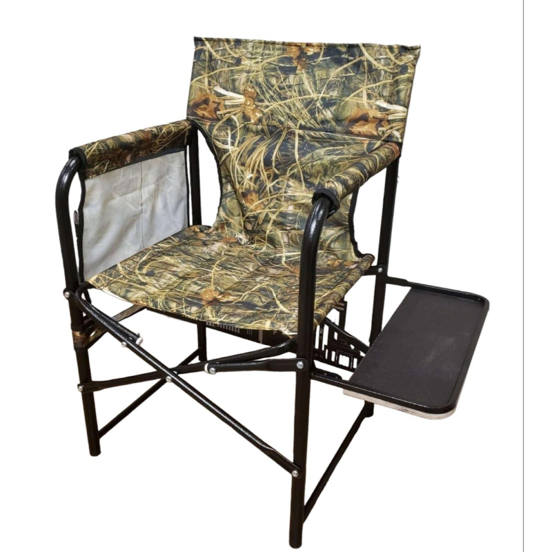 Складаний стілець Комфорт Очерет з твердою полицею посилене крісло для полювання та риболовлі