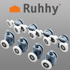 Комплект коліс для душової кабіни 8 шт. 23 мм Ruhhy коліщата на двері душової кабіни