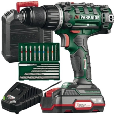 Акумуляторний дриль-шуруповерт Parkside PABS 20-Li G8  потужний інструмент для професіоналів і любителів