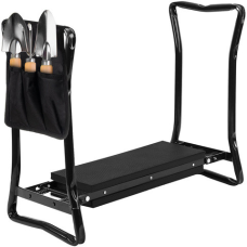 Складна садова підставка для колін з функцією табурета органайзер з стілець для городу